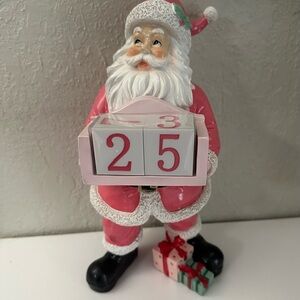 Martha Stewart Pink Santa Claus Christmas Countdown